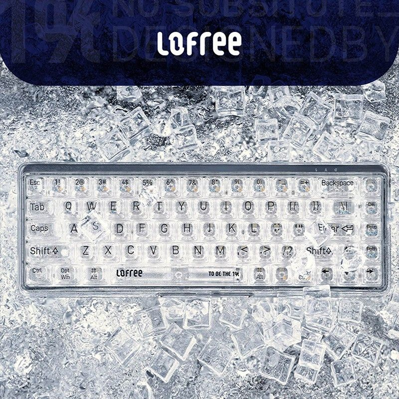 Lofree Игровая клавиатура беспроводная Lofree 1% Dual Mode Wireless,Transparent, Английская раскладка, #1