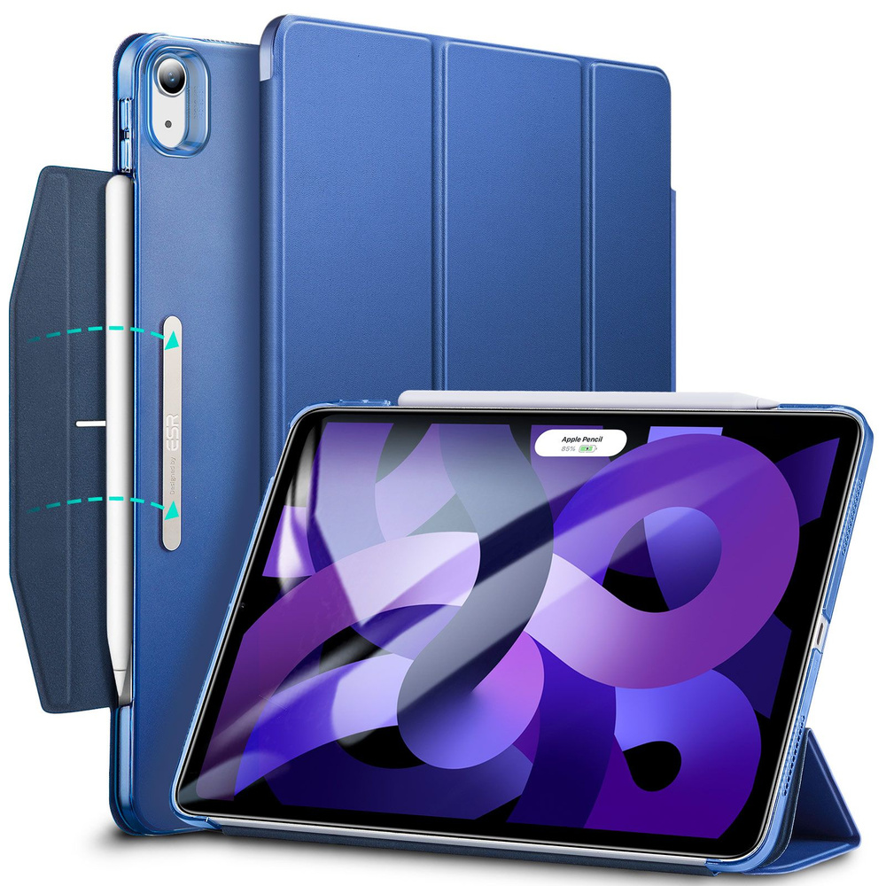 Чехол книжка ESR Ascend Trifold Case для iPad Air 4 (2020) / Air 5 (2022) Blue, синий  #1