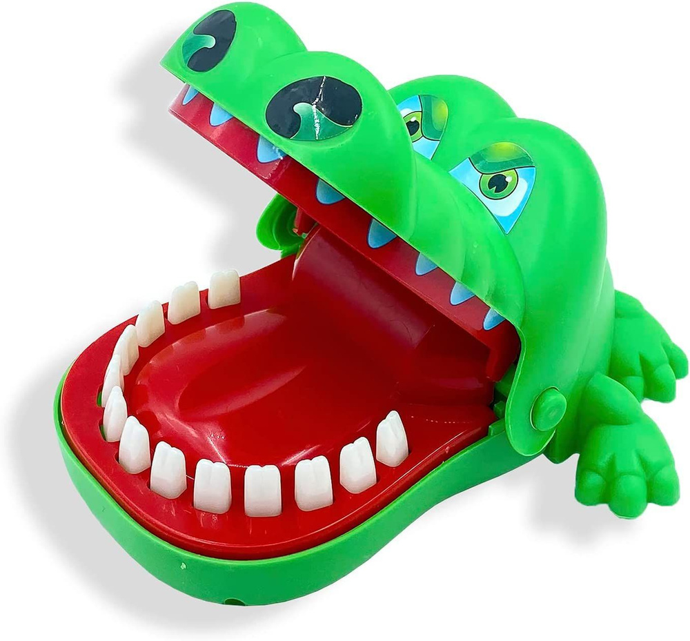 Настольная игра для детей на реакцию и ловкость Безумный крокодил зубастик дантист, игра больной зуб, #1