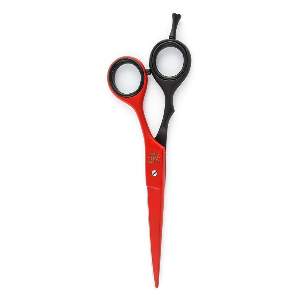Ножницы парикмахерские PBS-EP-32162 Black/Red (6.0") с микронасечкой  #1