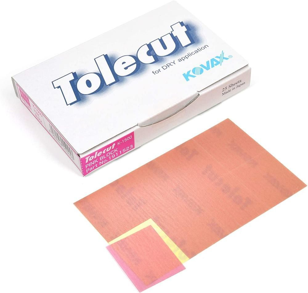 Абразивный лист KOVAX Tolecut Pink K1500 клейкий матирующий шлифовальный, (29х35 мм. х 8 шт.), упаковка #1