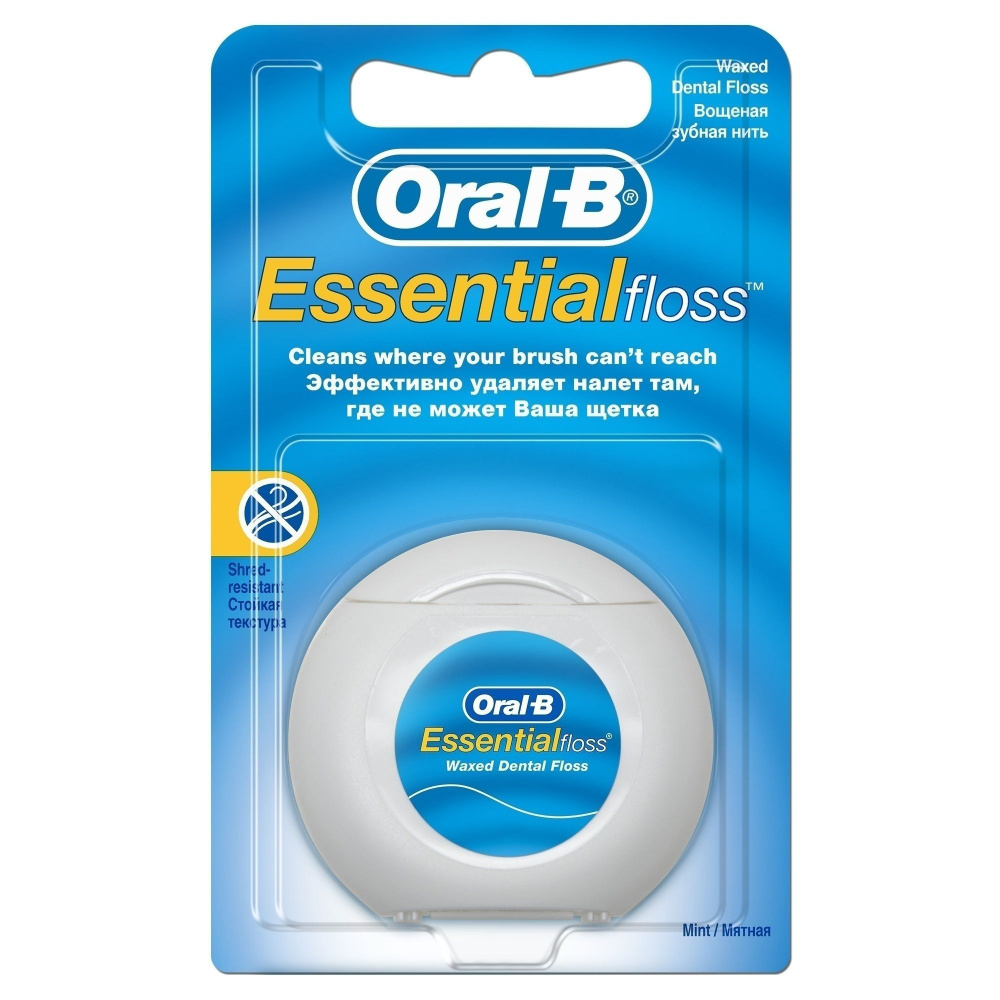 Зубная нить Oral-B 50 м, Орал-би Essential floss, мятная (80772) #1