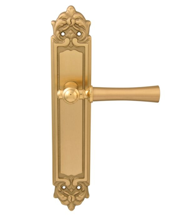 Дверная ручка на планке Melodia Carlo 283/229 Pass матовая латунь #1