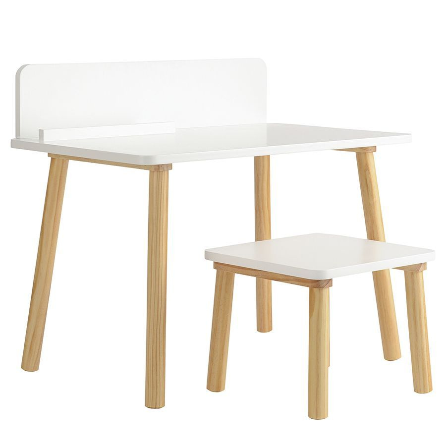 Набор детской мебели "Grete" белого цвета: стульчик и стол #1