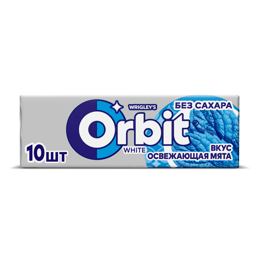 Жевательная резинка Orbit White Освежающая мята без сахара 13,6 г, комплект: 16 шт.  #1