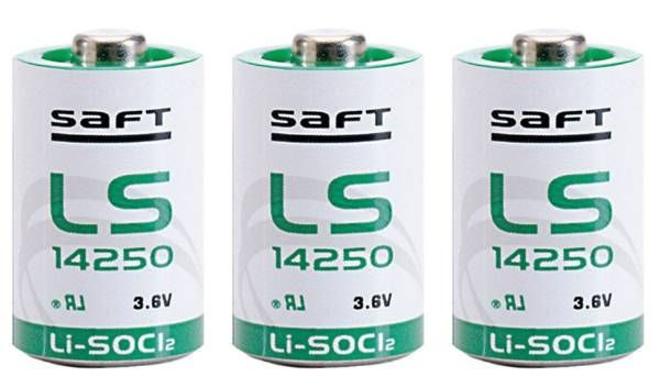 LS 14250 (1/2AA) Saft батарейка 3,6 V для датчиков дыма, утечки газа, дальномеров, сигнализаций, счётчиков #1