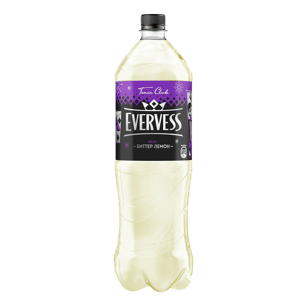 Газированный напиток Evervess Биттер лемон сильногазированный 1,5 л  #1