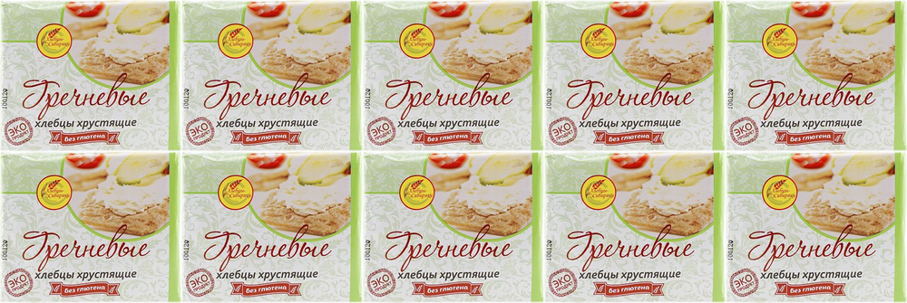 Хлебцы гречневые Шугарофф хрустящие, комплект: 10 упаковок по 60 г  #1