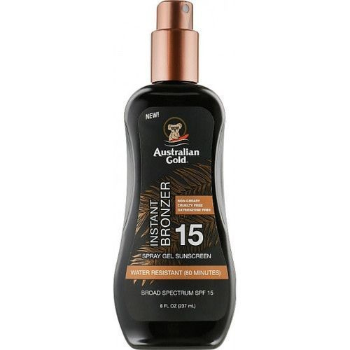 Australian Gold Spray Gel With Bronzer SPF 15 Солнцезащитный спрей-гель с бронзатором 237 ml  #1