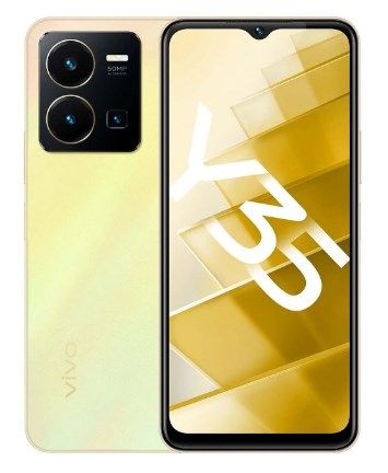 Vivo Смартфон Y35, 128 GB, Dawn Gold (V2205) 4/128 ГБ, золотой, черный #1