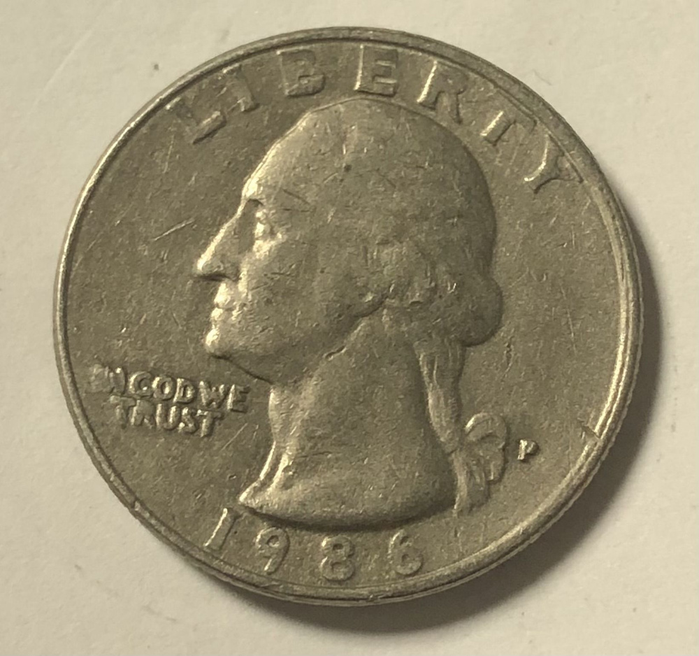 Монета Liberty, Quarter Dollar, 1986г. USA #1