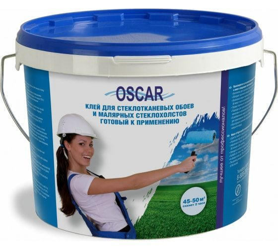 Клей для стеклообоев акриловый воднодисперсионный готовый Oscar, 10кг  #1