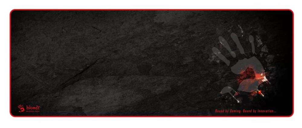Bloody Игровой коврик для мыши Коврик для мыши A4Tech B-088S черный/рисунок, XXL, черный, красный  #1