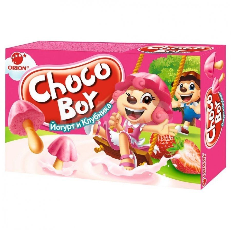 Печенье Choco Boy Йогурт и клубника 40 г (2 шт) #1