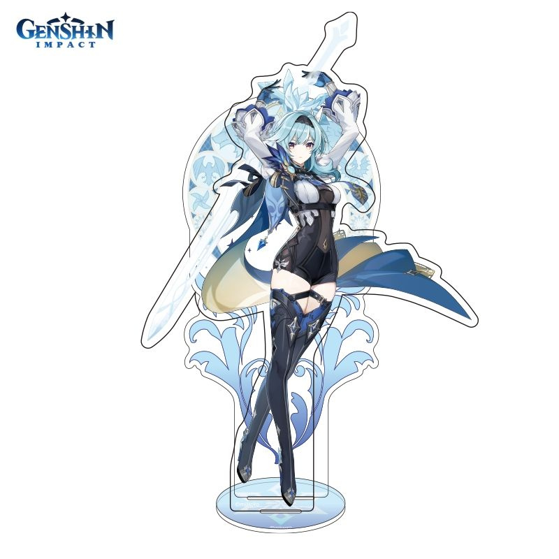 Фигурка акриловая Genshin Impact Monstadt Characters Standee Eula 15см #1