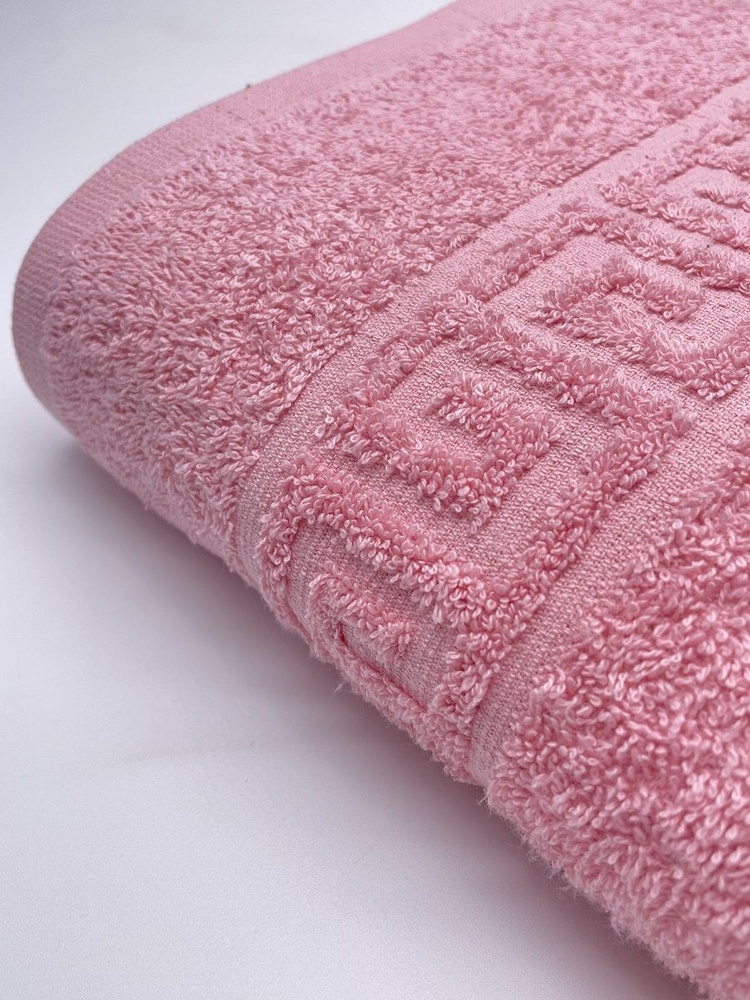 Полотенце банное TM TEXTILE 70х140 розовый 12, 1шт.,плотность 430 #1