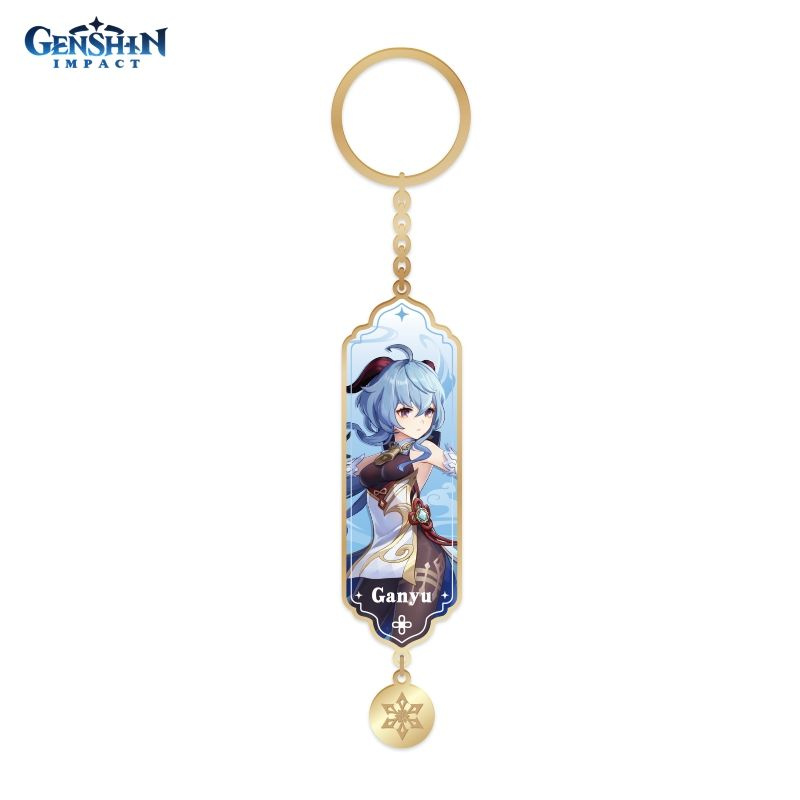 Брелок металлический Геншин Character Banner Art Metal Resin Keychain Adrift in the Harbor 6974696617498 #1