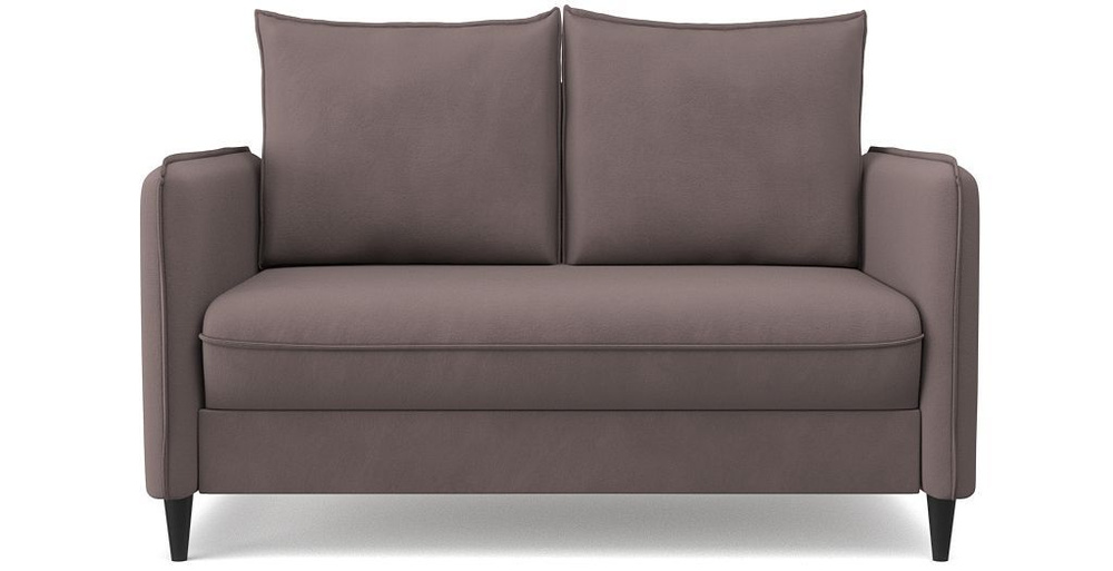 Диван-кровать раскладной PUSHE Фьорд Smart 120, велюр, коричневый Balance 235  #1
