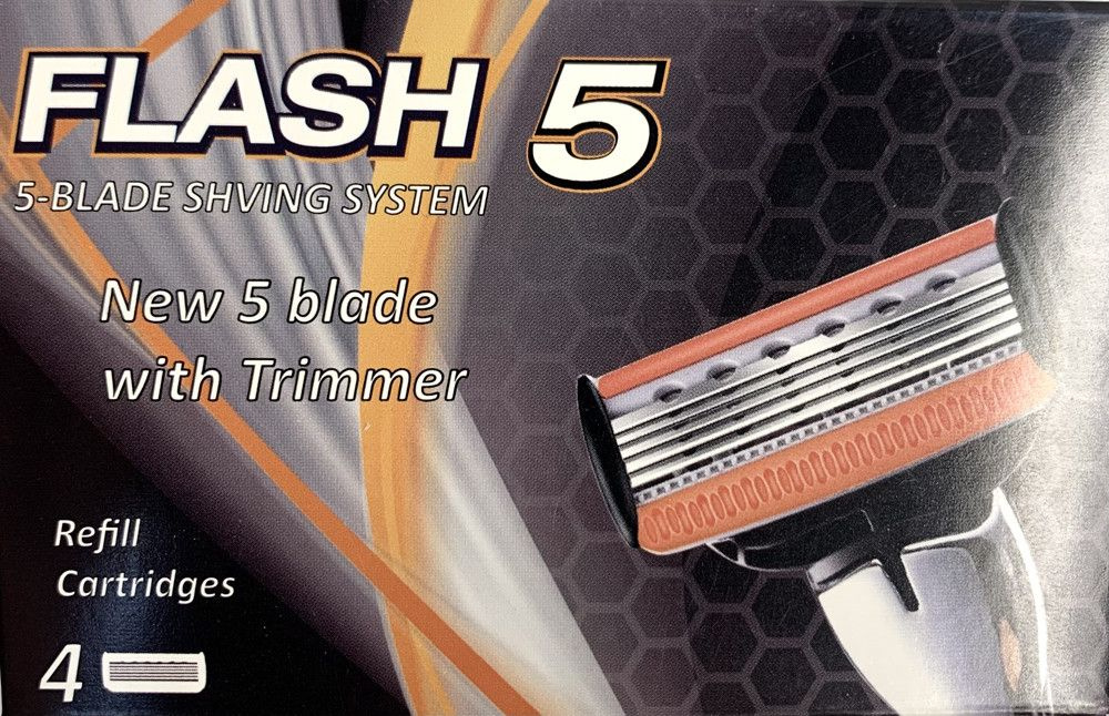 Набор сменных кассет для станка FLASH-M5 лезвия 4 шт. #1