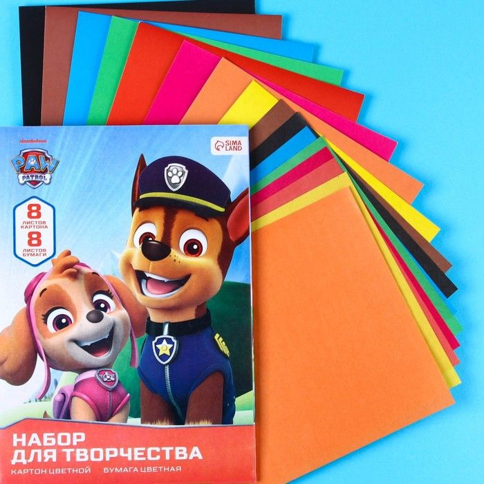 Paw Patrol Картон A4 (21 × 29.7 см), количество листов: 16 #1