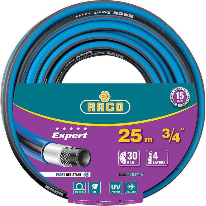 Поливочный шланг RACO EXPERT 3/4" 25 м 30 атм четырёхслойный армированный  #1