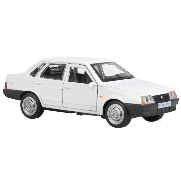 Машинка для мальчика металлическая Lada 21099 Спутник 12 см, белый, Технопарк  #1