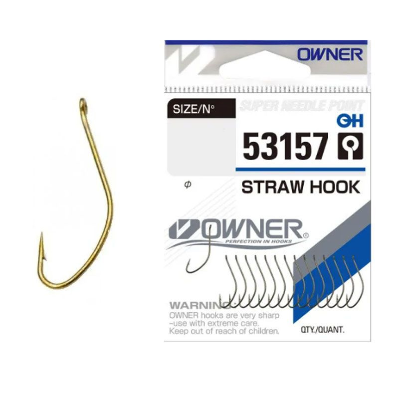 Крючок Owner 53157 Brown №8 Straw Hook (13шт.) #1