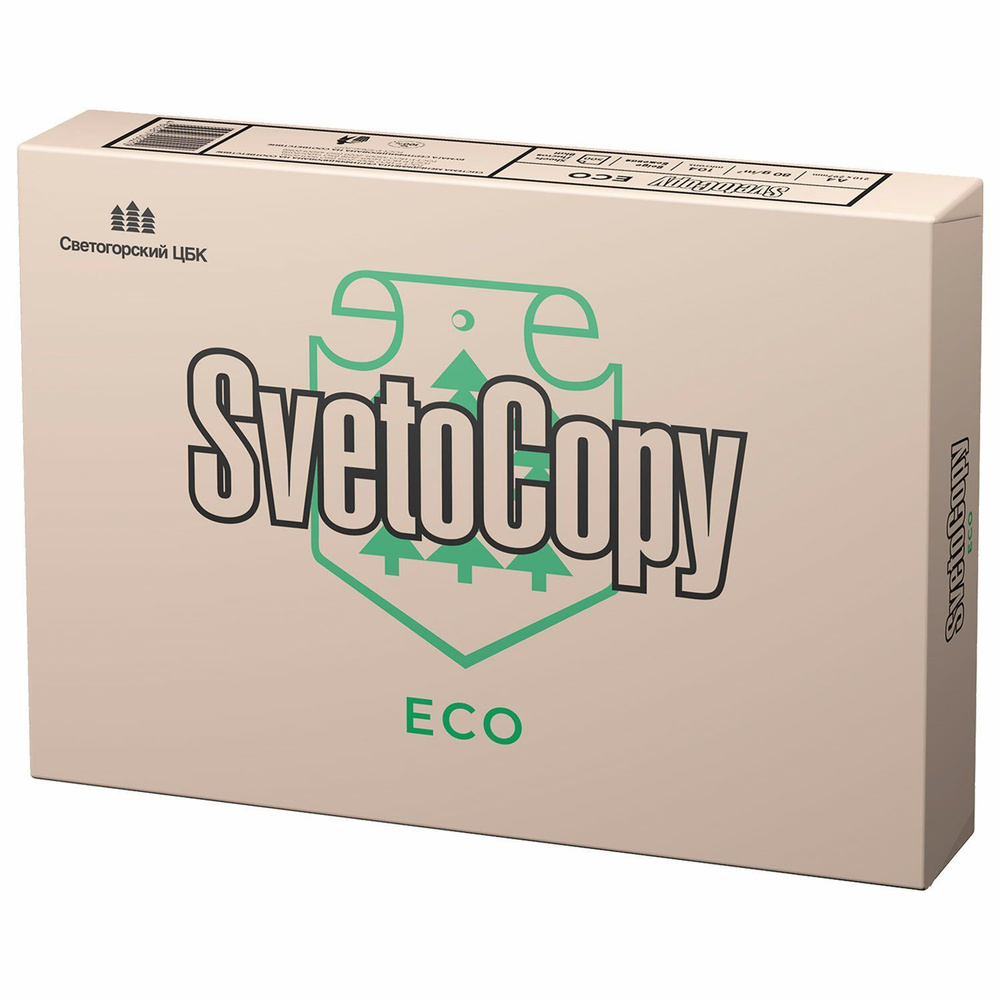 Бумага офисная А4, 80 г/м2, 500 л., SvetoCopy Eco, белизна 60%, Россия #1