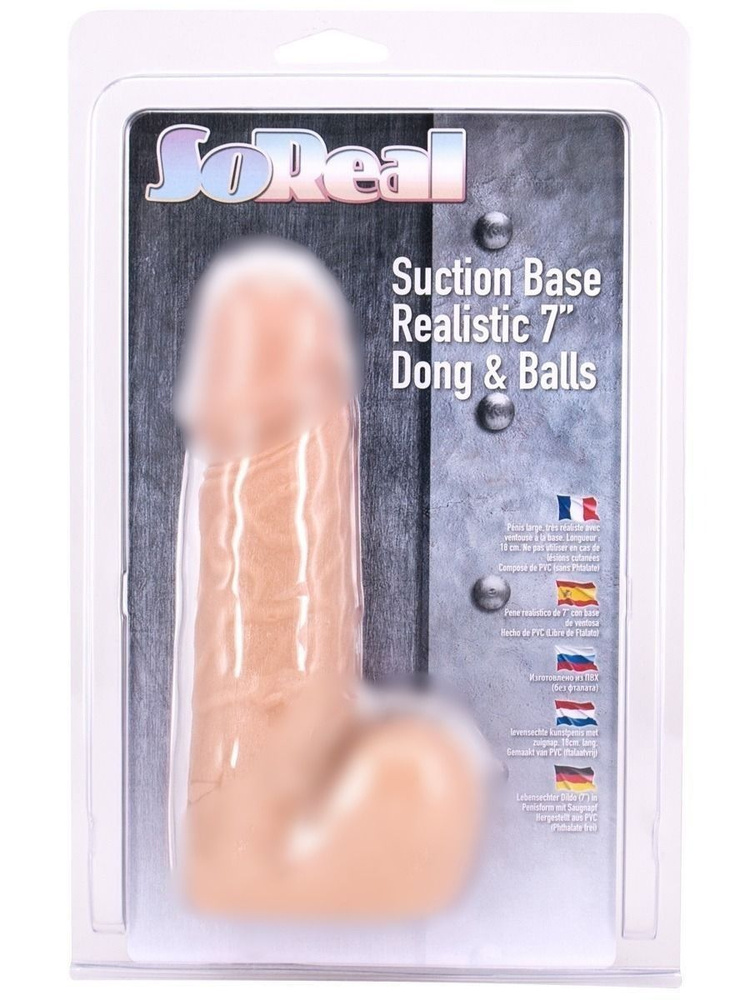 Seven Creations Фаллоимитатор с мошонкой SO REAL REALISTIC 7INCH DONG & BALLS #1