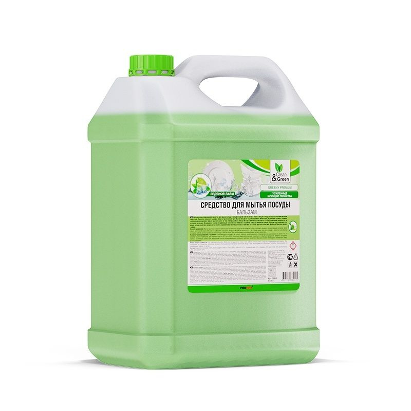 Средство для мытья посуды "Greeny" Premium 5 кг. Clean&Green CG8041 #1