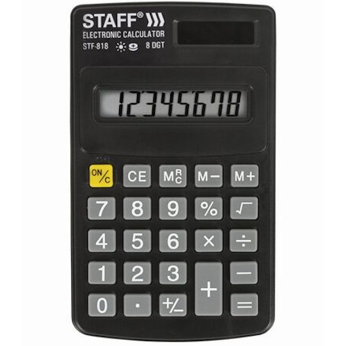 Карманный калькулятор staff stf-818 8разр #1