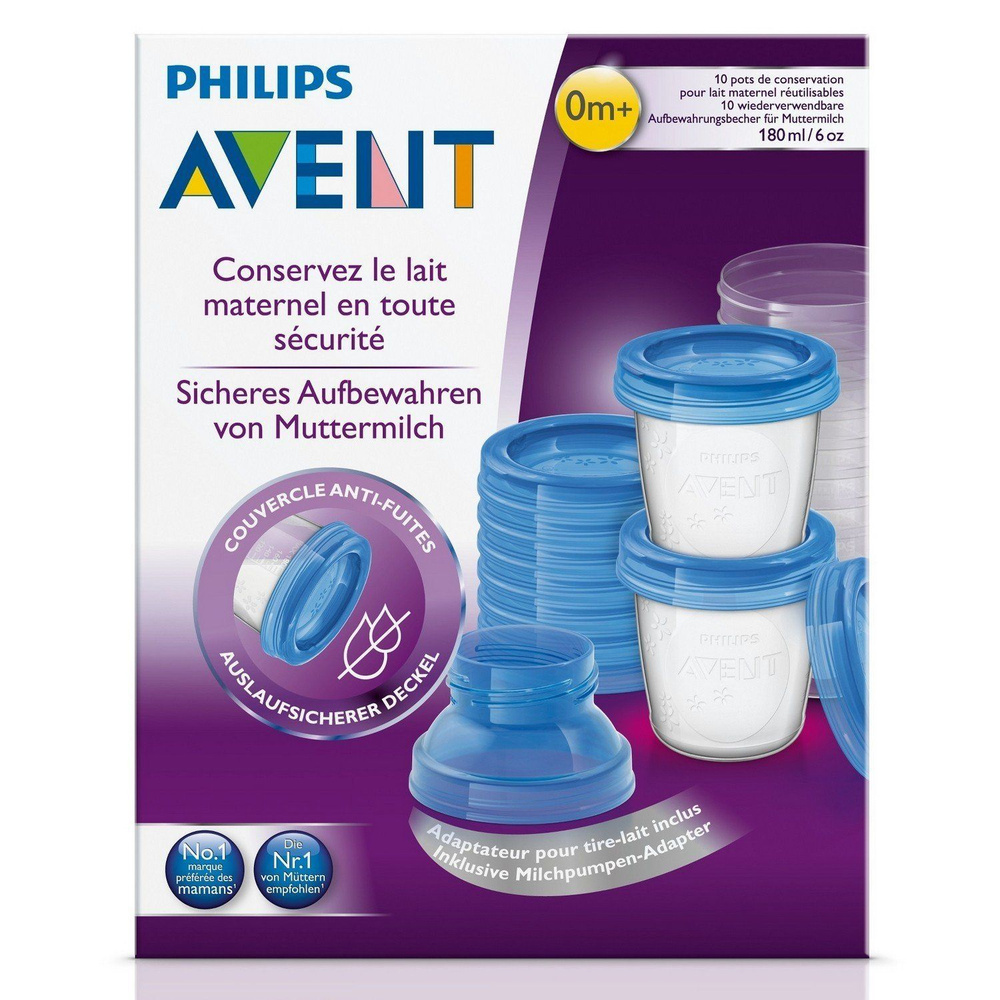 Контейнеры Philips Avent для хранения грудного молока SCF618/10 #1