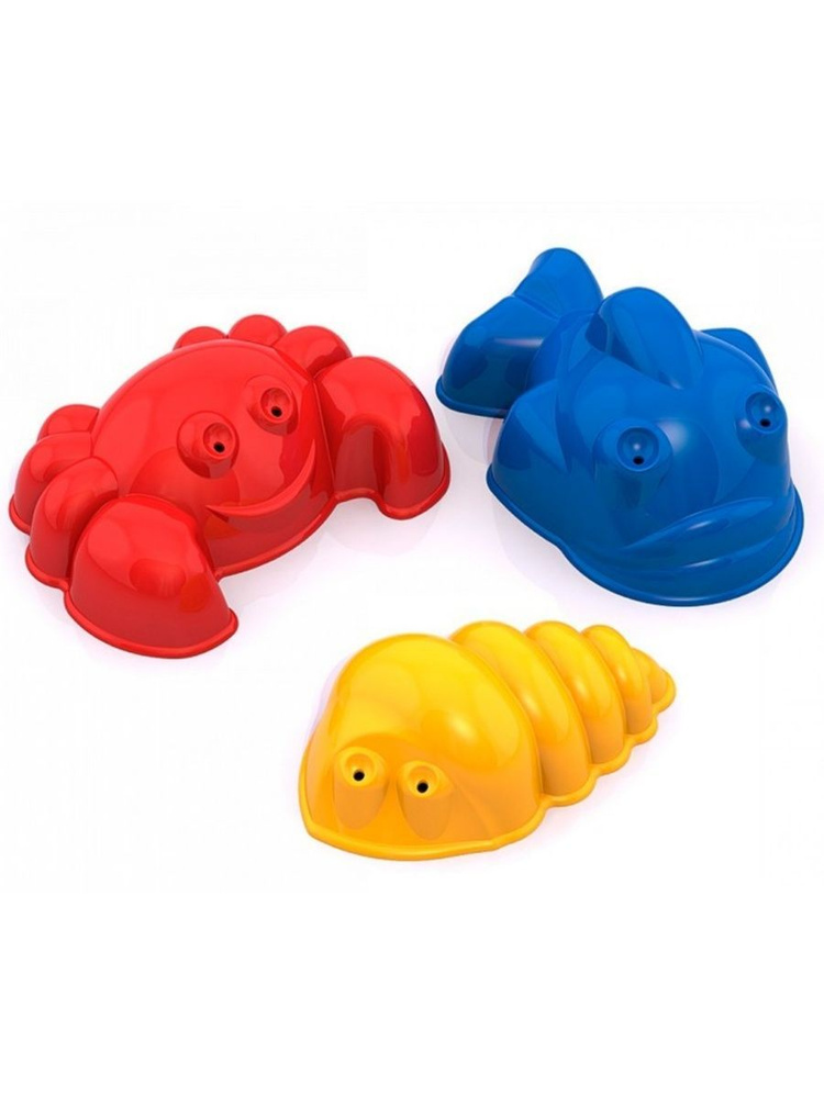 Набор для песочницы, формочки для песка 3шт в сетке - купить с ...