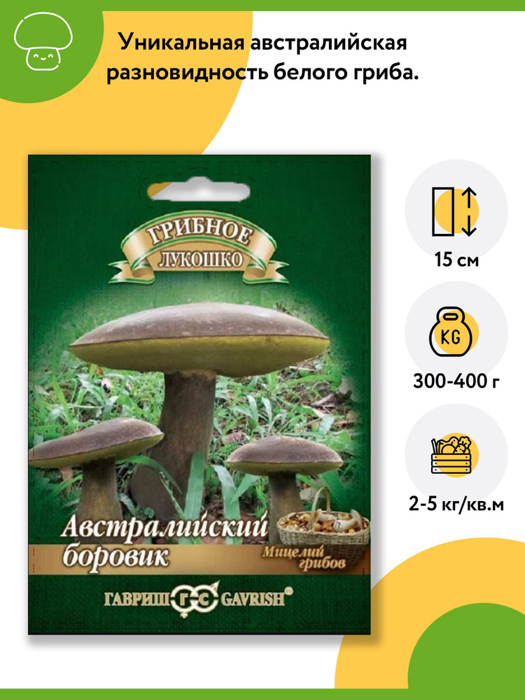 Гриб Боровик Австралийский (1 уп - 15 мл). Мицелий грибов. Агрофирма "Гавриш"  #1
