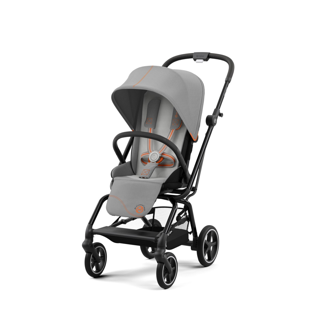 Прогулочная детская коляска Cybex Eezy S Twist+ 2 BLK Lava Grey, с реверсивным блоком, компактно складывается #1