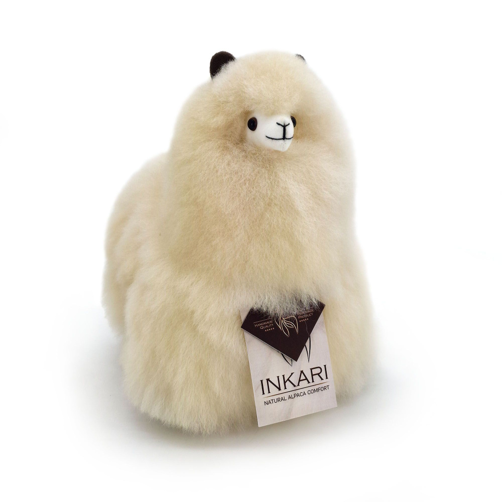Inkari Альпака (мягкая игрушка из натуральной шерсти) Блонд 23см  #1