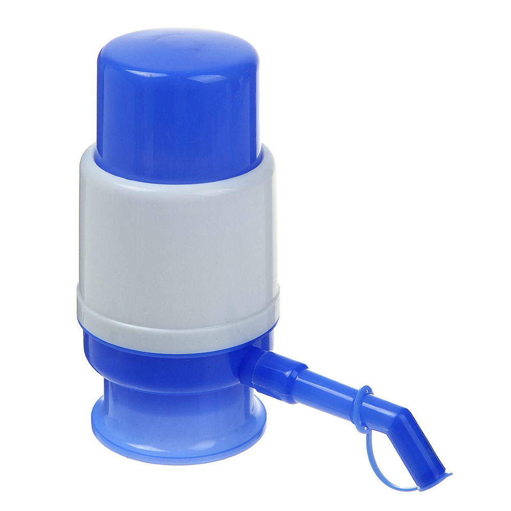 Помпа для воды Luazon, механическая, малая, под бутыль от 11 до 19 л, голубая  #1