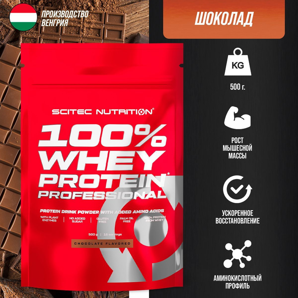 Протеин сывороточный Scitec Nutrition Whey Protein Professional 500 г (Шоколад)  #1