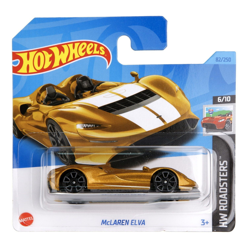 Машинка Hot wheels базовая коллекция в дисплее MCLAREN ELVA #1