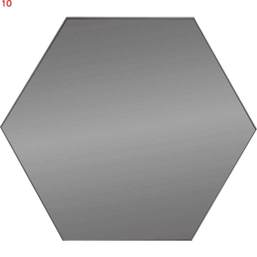 Плитка зеркальная 3G шестигранная 20x17.3 см цвет графит (10 шт.)  #1