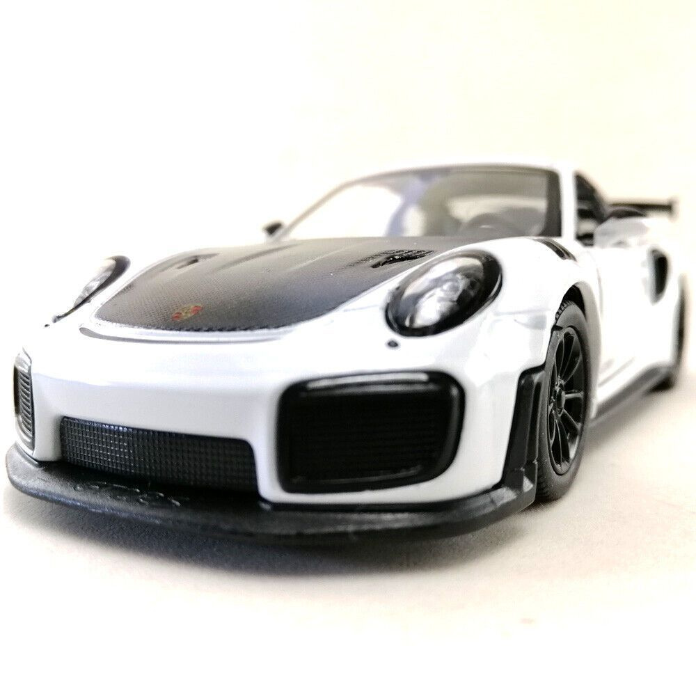 Машинка металлическая Порше 911 Porsche 911 GT2 RS Kinsmart 1:36 5408DKT инерционная, цвет Белый  #1