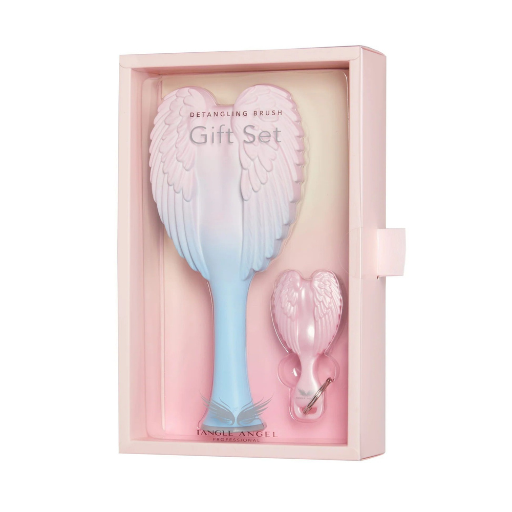 Подарочный набор расчесок для волос TANGLE ANGEL Gift Set - Gift Set Pink/Blue + брелок расческа  #1