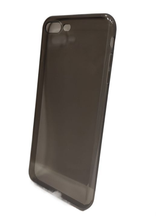 Чехол силиконовый для iPhone 7-8 Plus Серый прозрачный #1