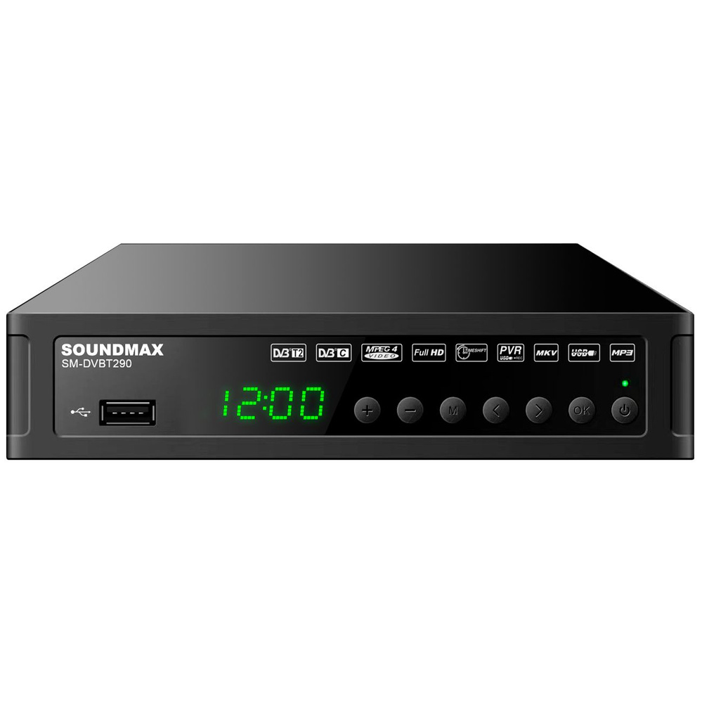 Приемник телевизионный DVB-T2 Soundmax SM-DVBT290 #1