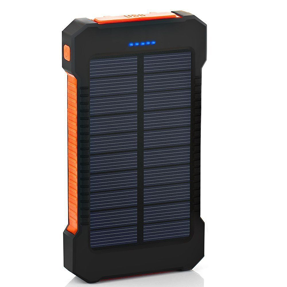 Внешний аккумулятор KonstKrut_Solar_Charger, 20000 мАч, оранжевый, черный  #1