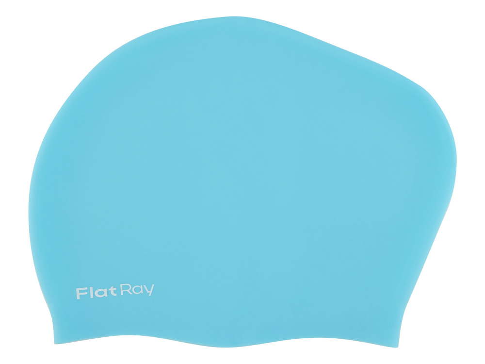 Шапочка для плавания для длинных волос Flat Ray Long Hair Silicone Swim Cap, S/M, цвет Бирюзовый.  #1