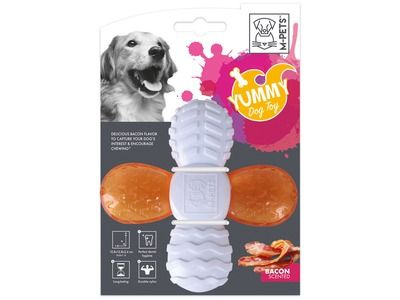 M-PETS Игрушка для собак Ямми, вкус бекона, нейлон 12,8х12,8х2,6 см  #1