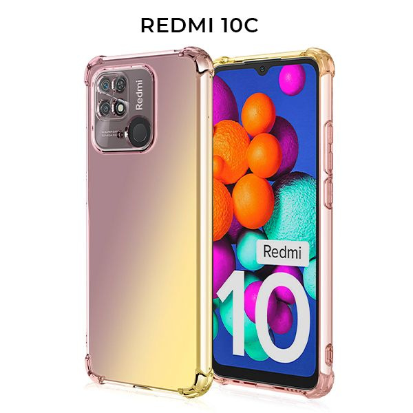 Силиконовый чехол для Xiaomi Redmi 10C Krieger Mix 1.5мм противоударный Матово золотой  #1