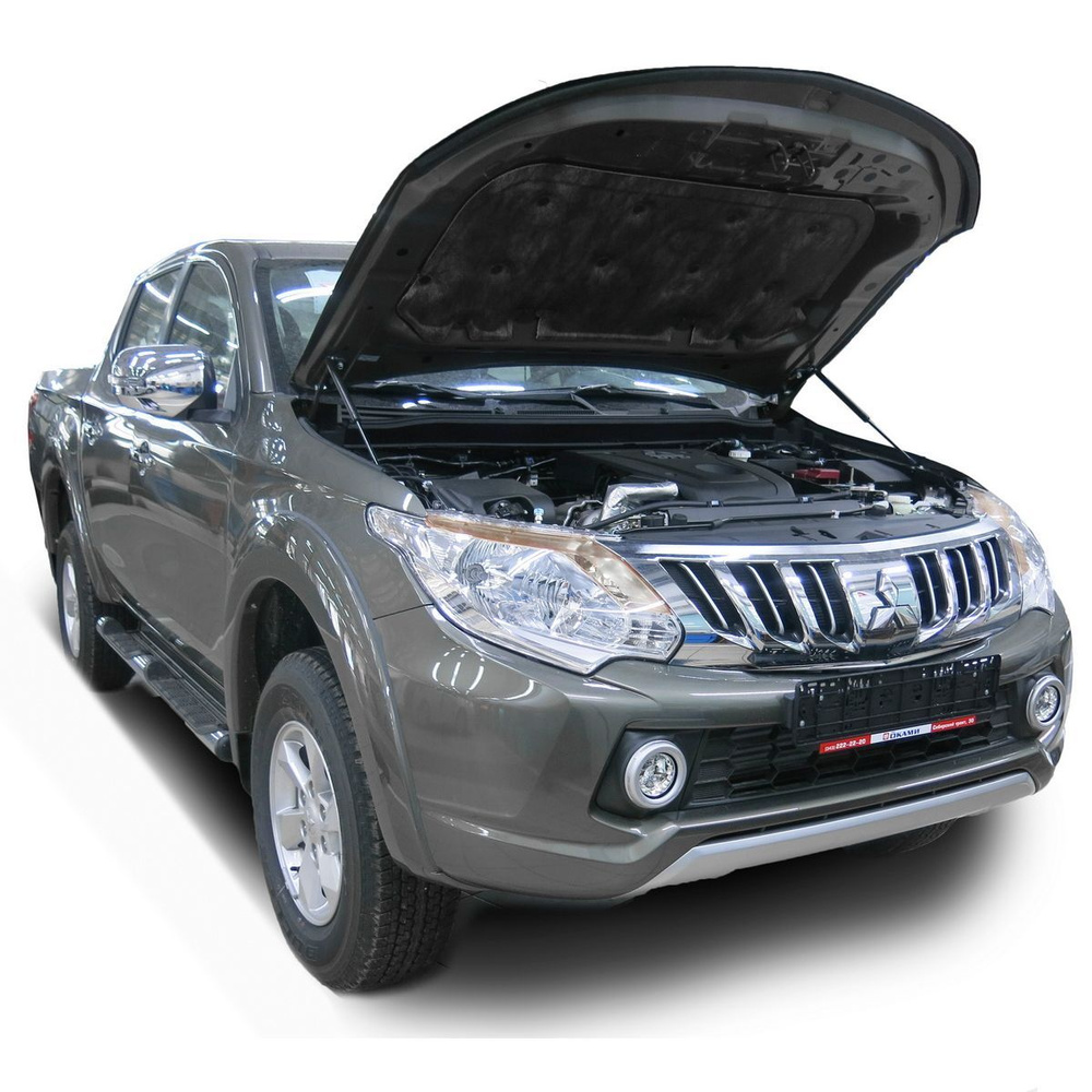 Амортизаторы-газовые упоры капота для Mitsubishi L200 2015-2019/Pajero Sport 2016-н.в.  #1