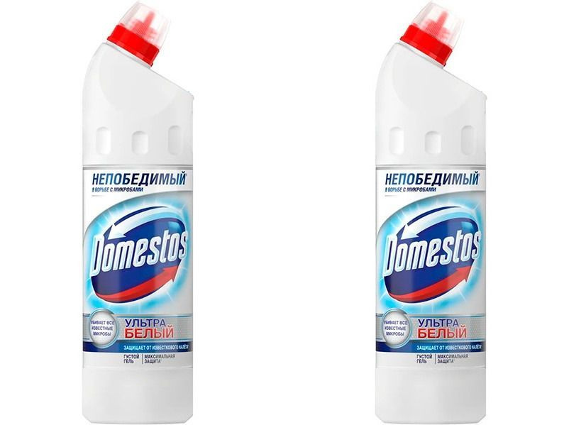 Domestos Ультра Белый чистящее средство для туалета и ванной 750 мл., 2уп.  #1